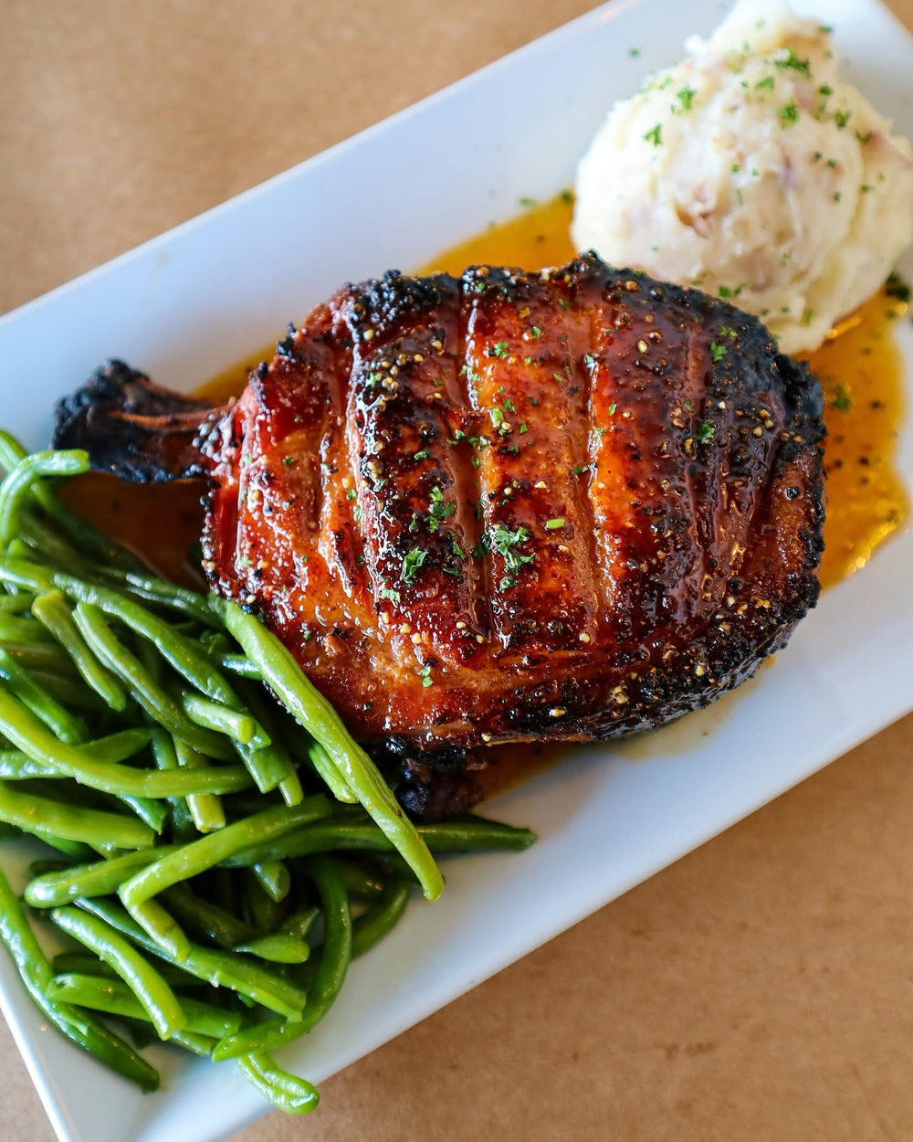 Caramelized Brown Sugar Pork Chops