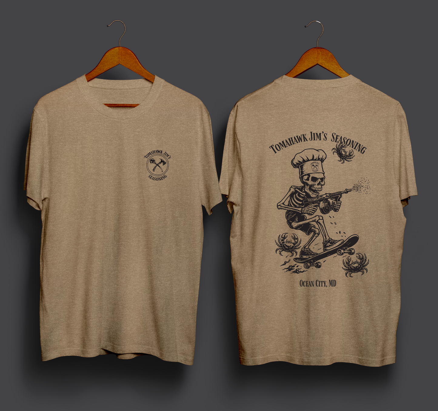 Shreddin' Chef T-Shirt - Heather Tan